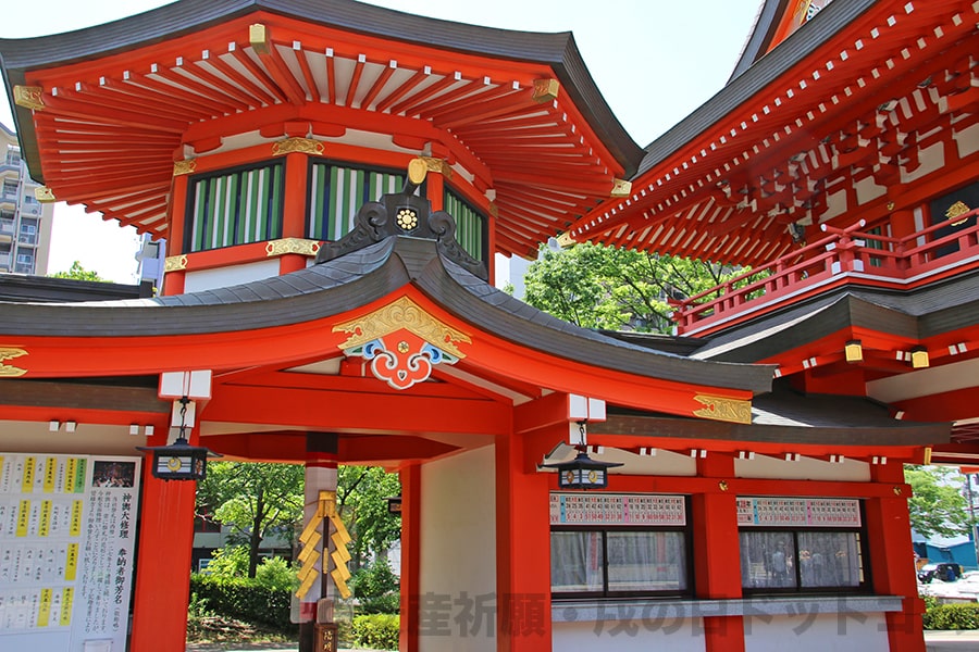 千葉神社 分霊社・尊星殿 月天楼の様子