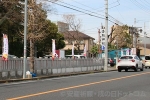 越谷 香取神社 駐車場入口の様子