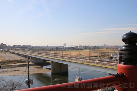 多摩川浅間神社 展望台から眺めた景色