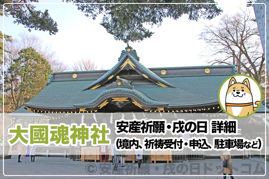 大國魂神社 東京都府中市 安産祈願 戌の日 詳細 境内 祈祷受付 申込 駐車場など